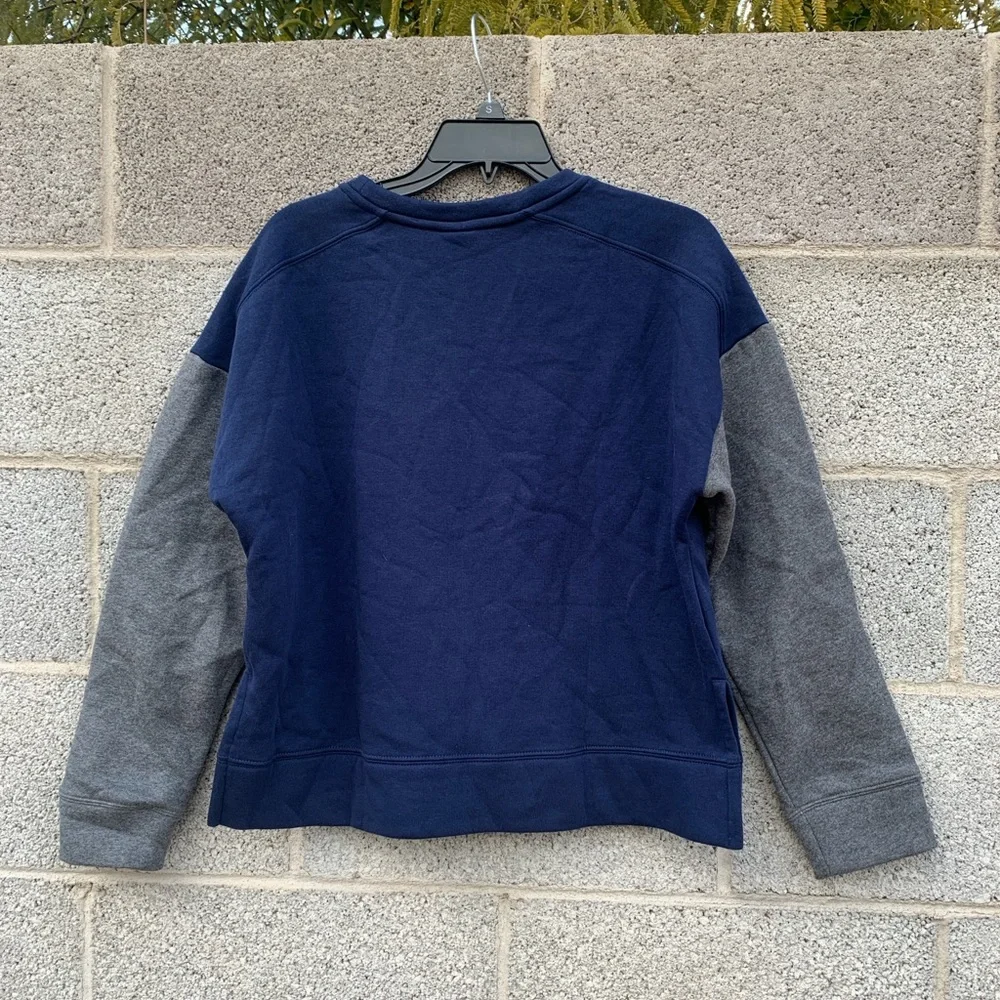 Michigan Wolverines Nike Pullover Sweatshirt Women’s Medium Navy Fleece Campus - Picture 5 of 11